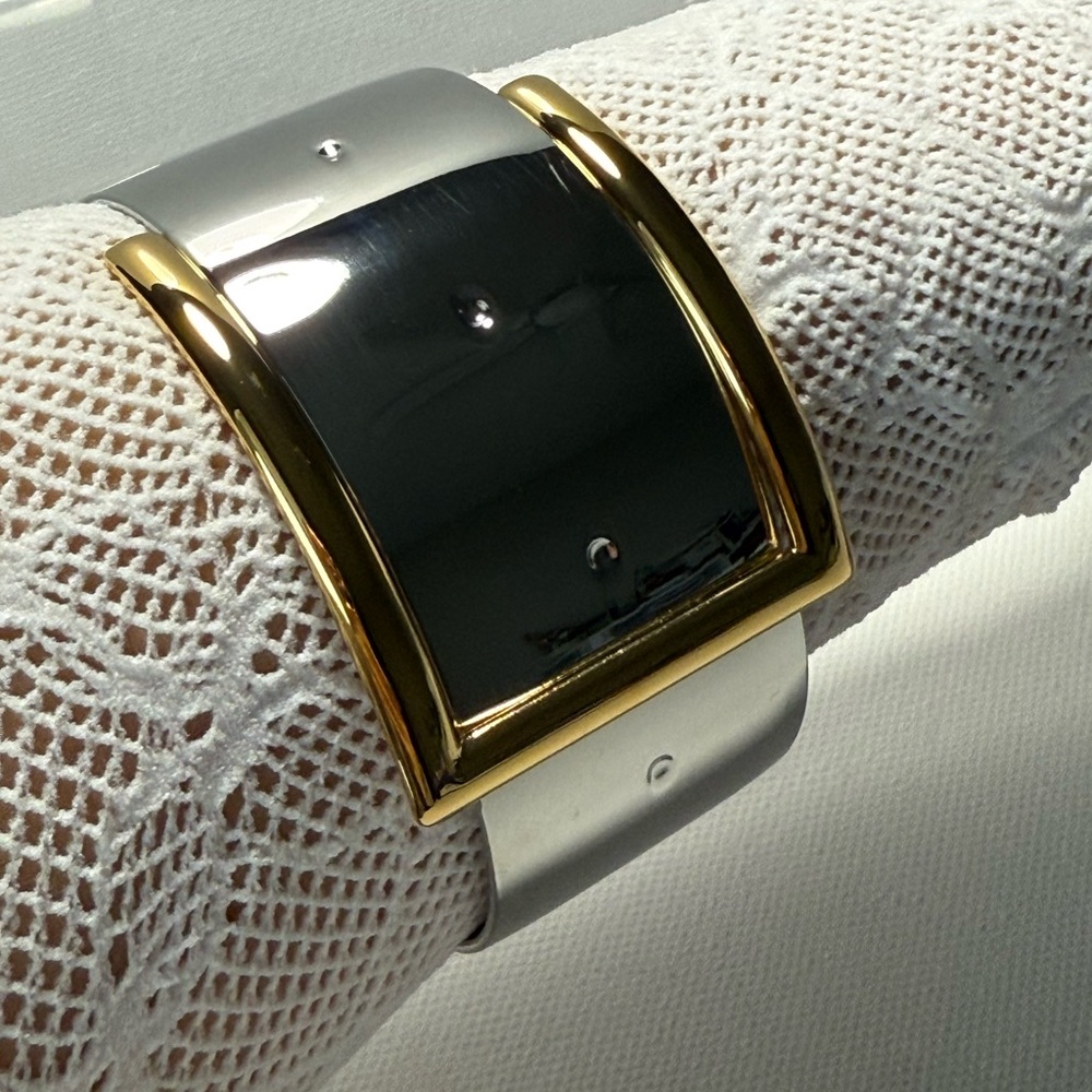 Belt Buckle Open Bracelet Stainless Steel - Picture 8 of 8